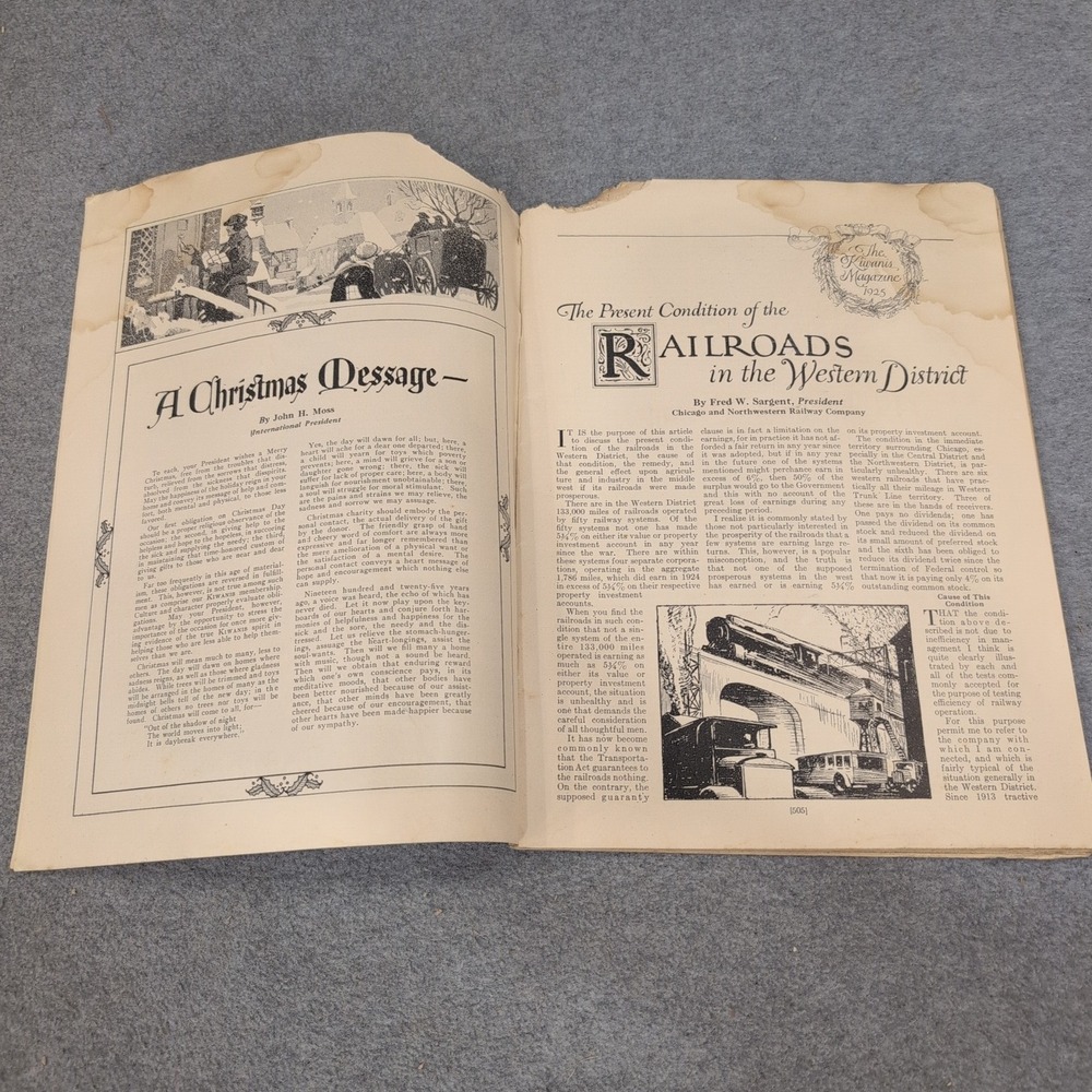 Vintage December 1925 The Kiwanis Magazine Kiwanis International Chicago IL - Picture 3 of 4